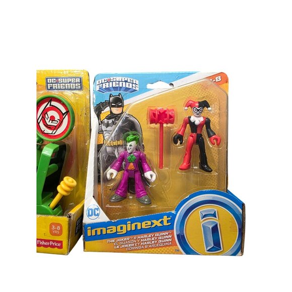 DC Comics Super Friends Two face, Riddler, The Joker & Harley Quinn New - Picture 5 of 10